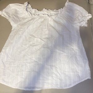 Cute white top blouse